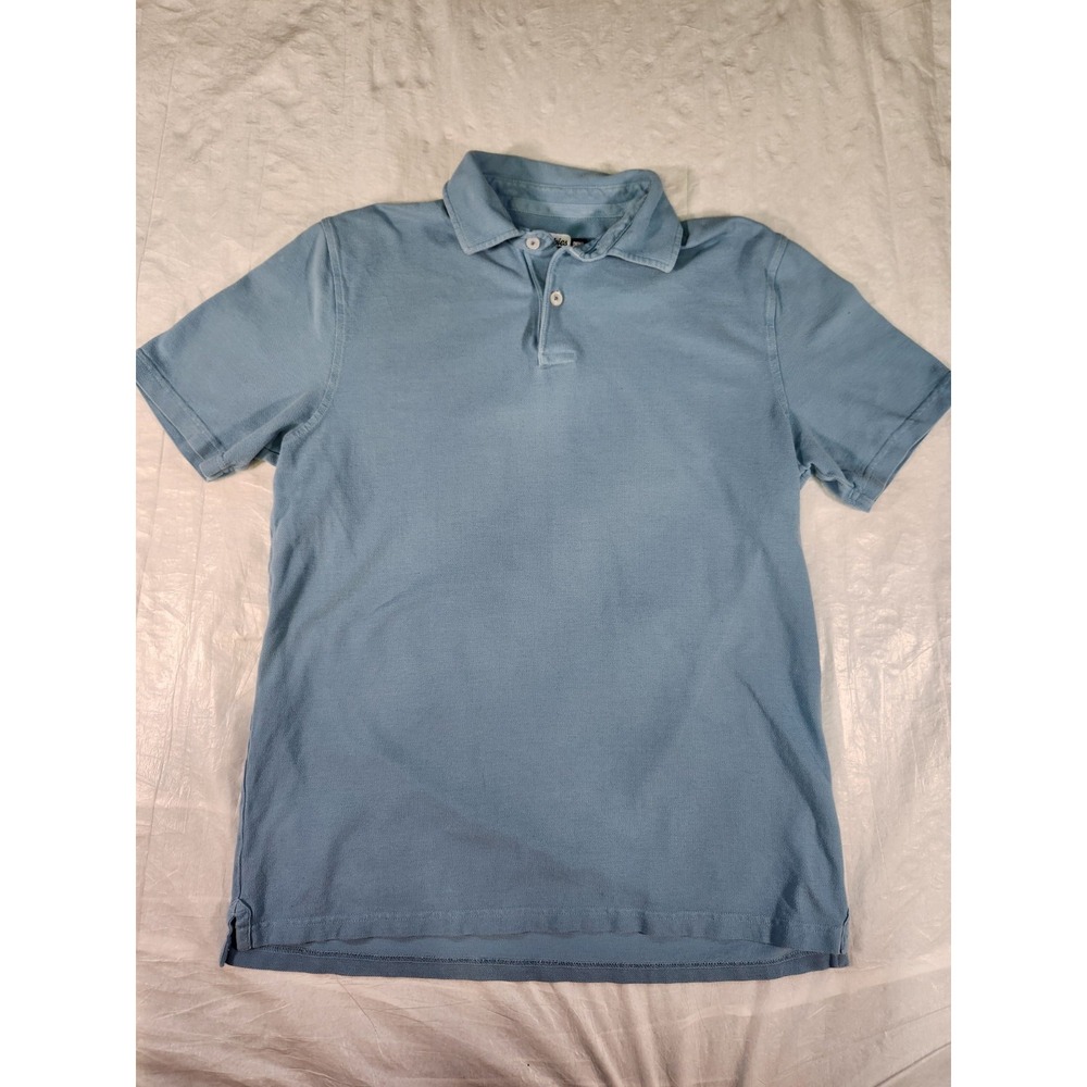 S Chubbies Mens Polo Shirt Small Blue Collared Short Sleeve Cotton